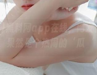 黑料网app在线，网友们齐聚一堂，果然是个热闹的‘瓜會’！